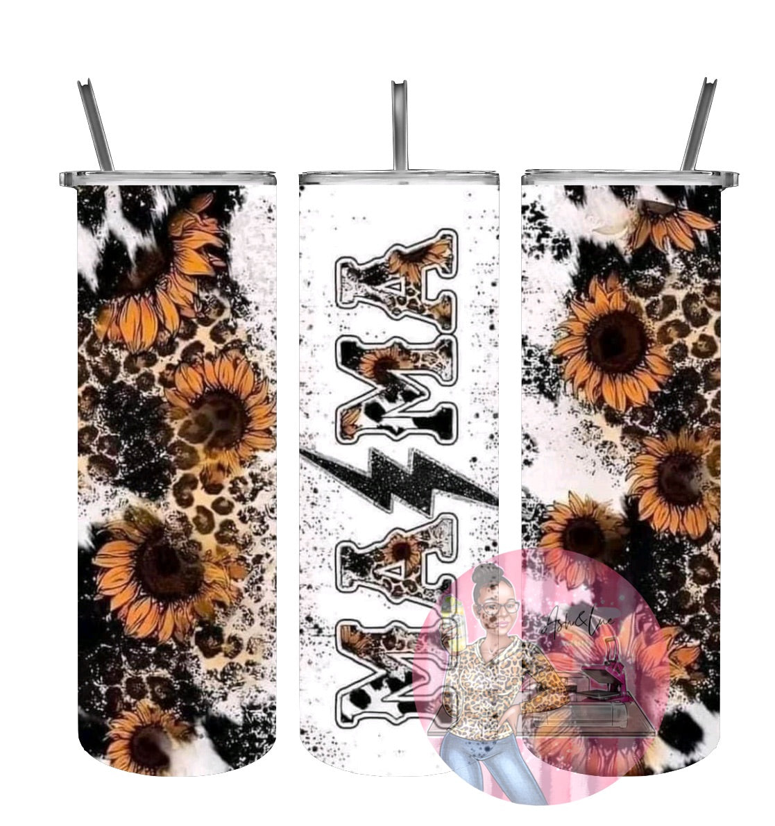 Mama Leopard Print & Sunflowers