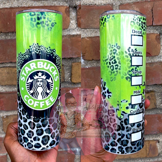 Leopard Print Coffee Tumbler