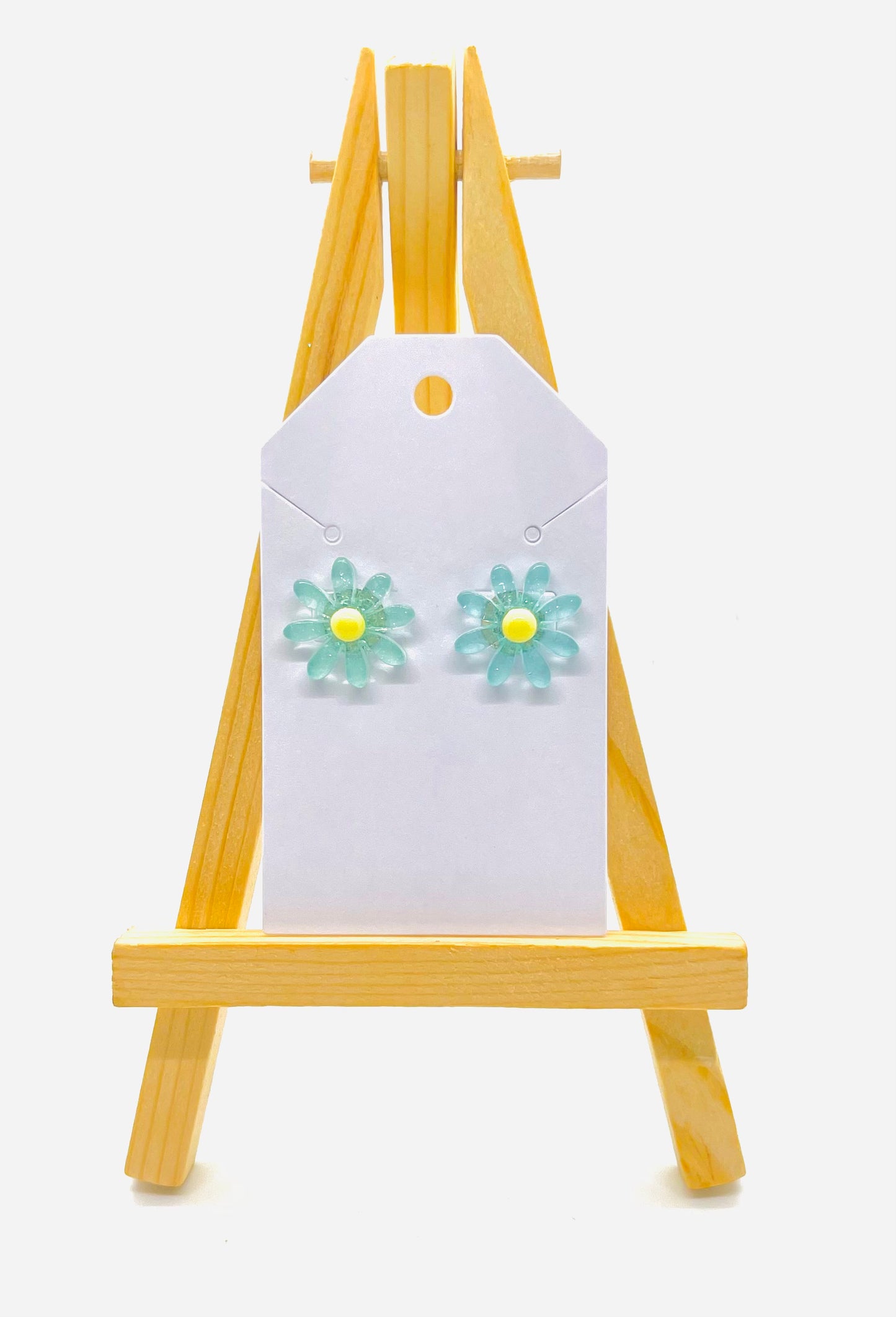 Blue & Yellow Flower Earrings