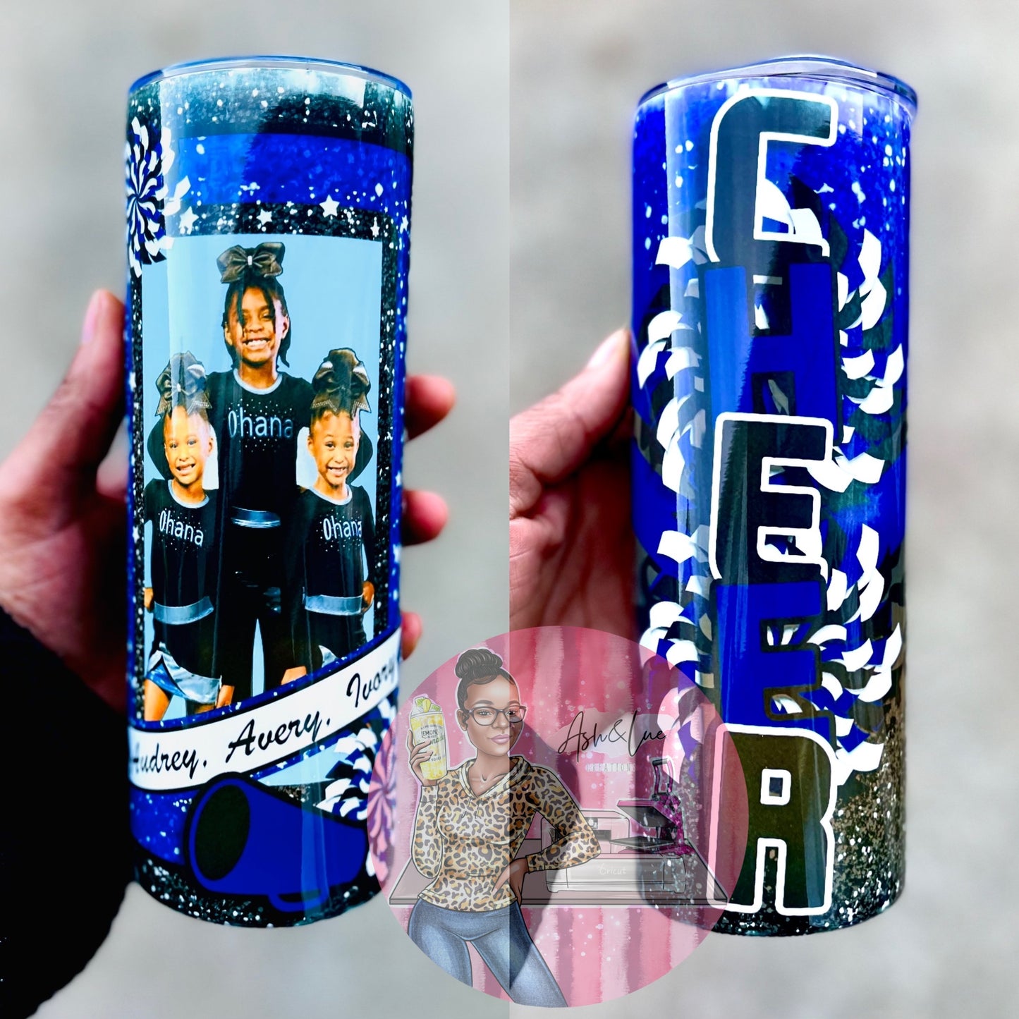 Cheer Photo Tumbler