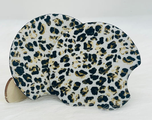 Leopard Print Car Coaster