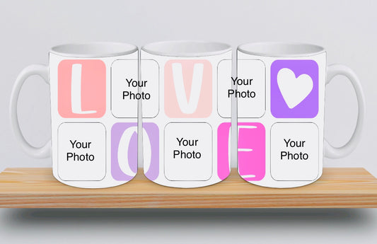 Love Customizable Photo Mug