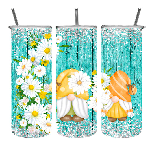 Gnomes and Daisies Tumbler